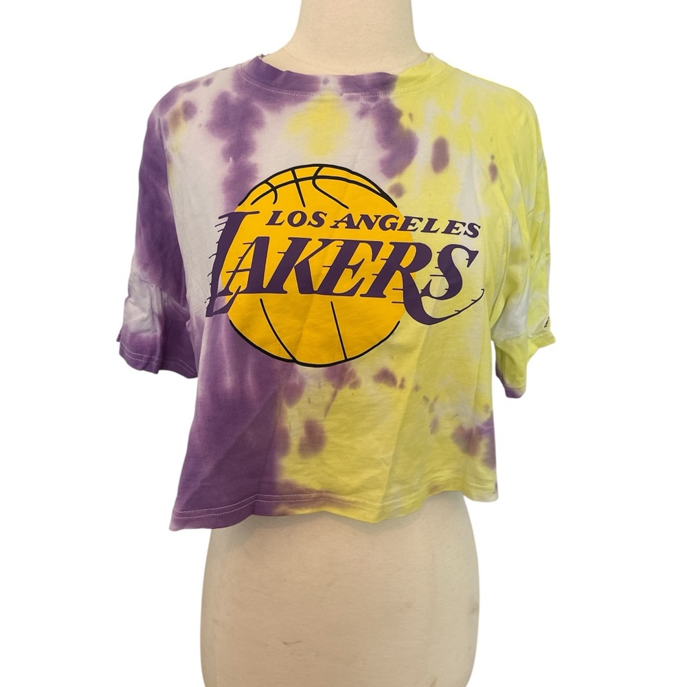 Los Angeles Lakers Tie-Dye Crop Top